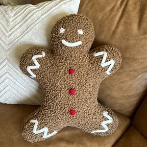 Pottery Barn Gingerbread Man Pillow